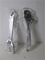 2 NEW  ADJUSTABLE WRENCHES