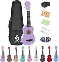 Light Purple Soprano Ukulele Beginner Pack, 21 Inc