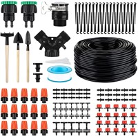 Drip Irrigation Kit, 164ft/50m Garden Irrigation S