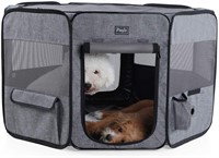 Petsfit Top and Bottom Zipper Pop Up Dog Playpen f