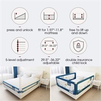 Maydolly bedrail height adjustable bed rail guards