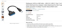 Mediasonic SATA to USB Cable – USB 3.0 / USB 3.1
