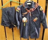 Boy Scout Shirt, Pants/Belt & Plaid Webelos Scarf