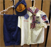 Boy Scouts Shirt, Pants, Hat, Neckerchief & Slide