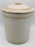 Antique Pottery Crock 1 gal. w/Lid