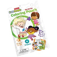 (5) Fisher Price On-The-Go Colouring Pouch,