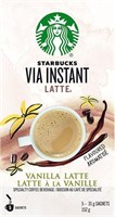 Starbucks Via Instant Vanilla Latte, 5 Count