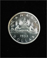 CANADIAN SILVER DOLLAR 1963