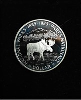 CANADIAN SILVER DOLLAR - NATIONAL PARKS - 1985