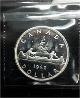 CANADIAN SILVER DOLLAR - 1962