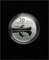 CANADA FINE SILVER - TWENTY DOLLAR COIN - 2011