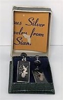Siam Silver Earrings
