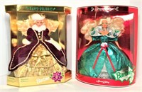 Two Happy Holiday Barbies