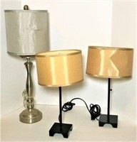 Three Accent Lamps