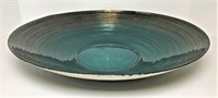 Ribbed Art Glass Bowl with Reverse