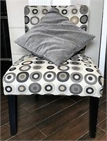 Modern Side Chair with Circular Pattern