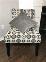 Modern Side Chair with Circular Pattern