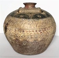 Terracotta Polychromed Vase