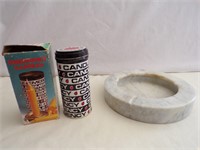 Marble Ashtray,Emergency Candles In A Can