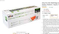 Oliso Pro VAC-SNAP Bags Vacuum Sealers, Medium