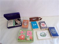 Box Lot Of Vtg Playing Cards