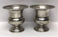 Pair of Sterling Silver Toothpick Holders