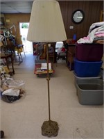 Vintage Floor Lamp Metal Brass Look