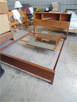 Mid Century Modern Bed Frame & Mirror