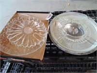 Lazy Susan & Glass Serving Platters