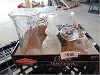 Assorted Glassware & Decorative Glass Marbles