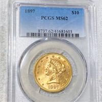 1897 $10 Gold Eagle PCGS - MS62