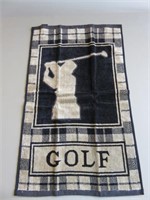 Offsite - (50) Black/beige "Golfer" golf towels