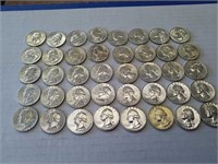 40 uncirculated silver quarters various dates