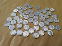 50 1959 uncirculated silver dimes