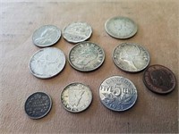 Canadian coin lot (some silver)