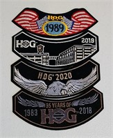 Lot Of Four Biker Patches