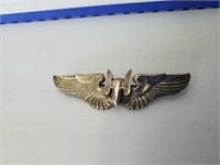 Wings pin marked Sterling total weight 25 grams