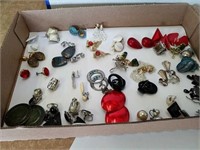 Assorted clip and screw on earrings