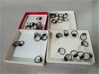 Miscellaneous small rings flowers, butterflies,