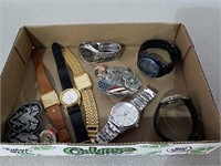 Miscellaneous watches and belt buckle