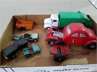Collectible trucks, cars and trailers one is