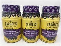 New (3) Zarbee's Naturals Elderberry Immune
