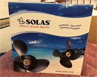 Solas 3 blade Yamaha aluminum HP boat prop