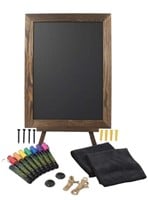 Magnetic Chalkboard Sign with Stand - Includes 8