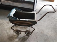 Metal Child's Doll Baby Buggy