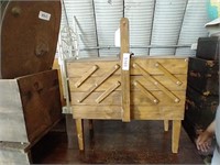 Wood Sewing Box - Cascading Shelves