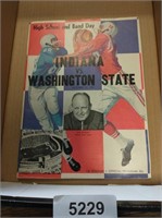 1961 Indiana vs Washington State Program