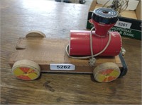 Wooden Pull Toy Train - Missing Some pcs