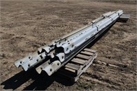 (9) Metal Guard Rails, Approx 90"-25Ft