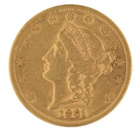 1861 Liberty Head $20.00 Gold Double Eagle *Key